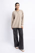 Waffle Knit Extreme Oversize Sweatshirt